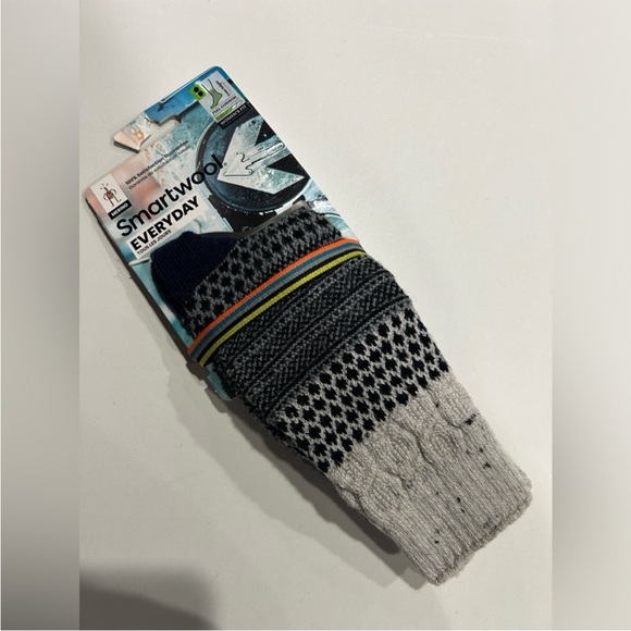 Smartwool Women's Small Everyday Popcorn Cable Crew Socks Natural Pattern NWT - Picture 1 of 6